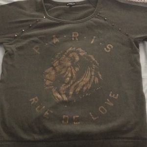 Olive green , sweatshirt